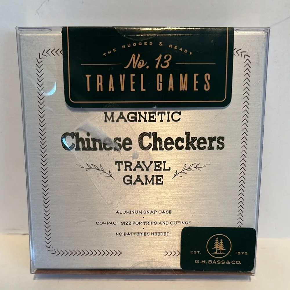 G.H. Bass & Co. Magnetic Chinese Checkers Travel Game